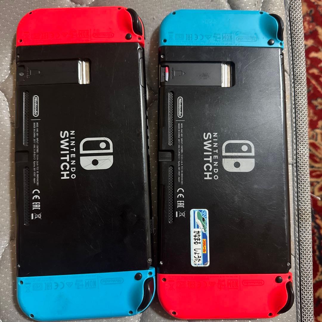 Nintendo Switch 2台セット（赤/青） junk