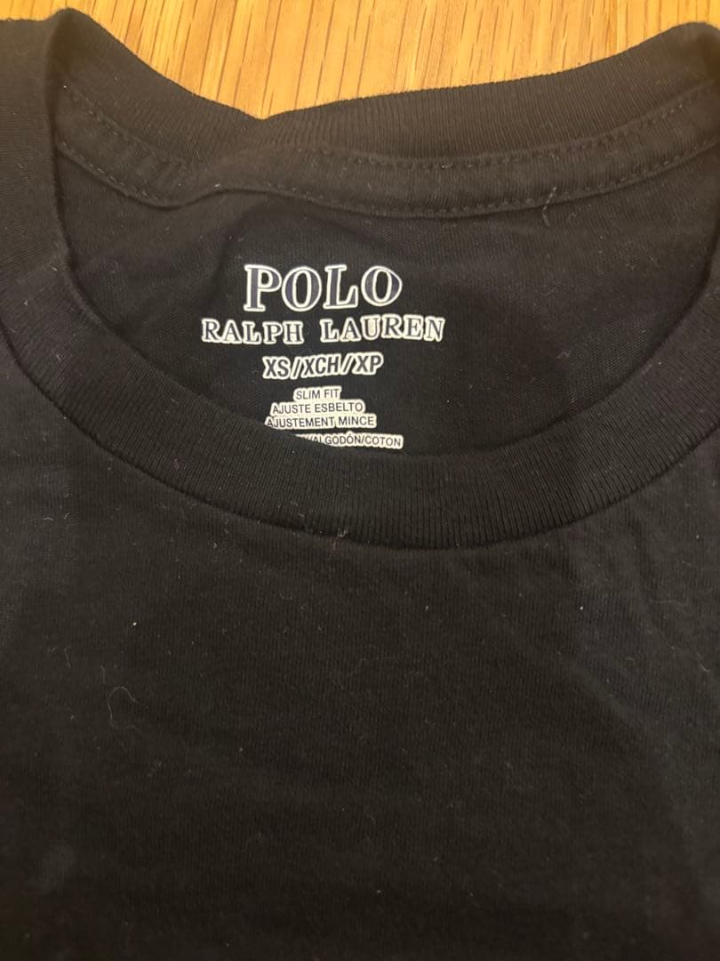 POLORALPHLAUREN slim fit XS 1枚 黒　スリムフィット