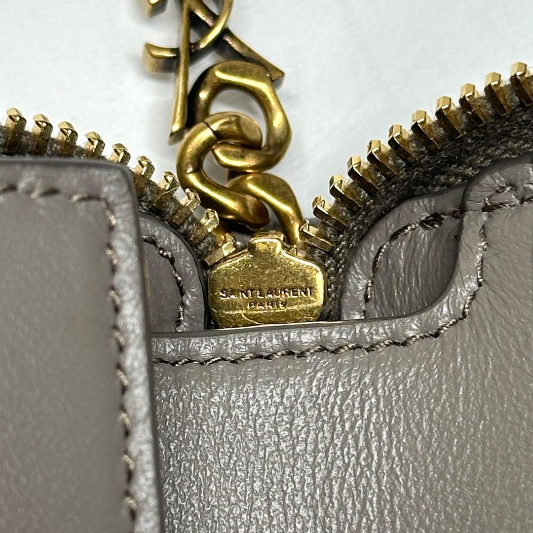 SAINT LAURENT 26春夏 カサンドラ ビジュー コンパクトウォレット