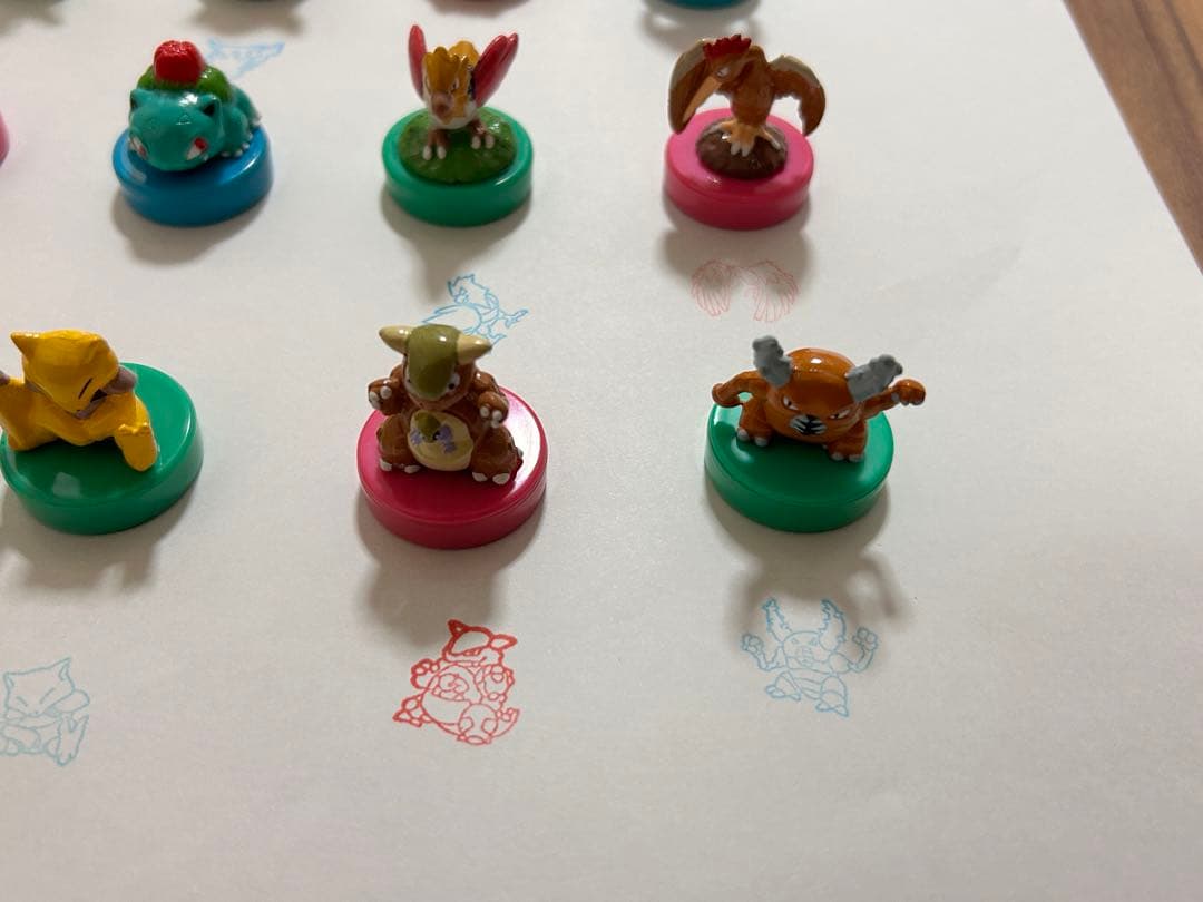 ポケモン フィギュア スタンプ ミニフィギュア ハンコ レトロ
