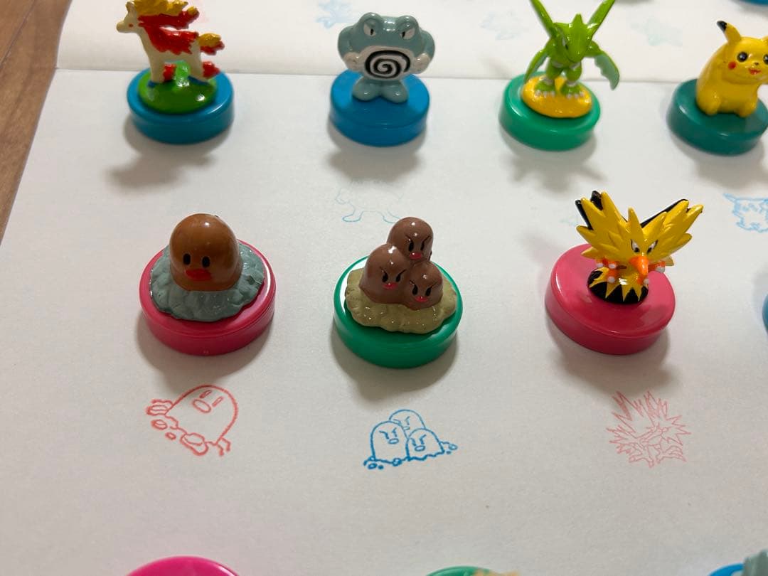 ポケモン フィギュア スタンプ ミニフィギュア ハンコ レトロ