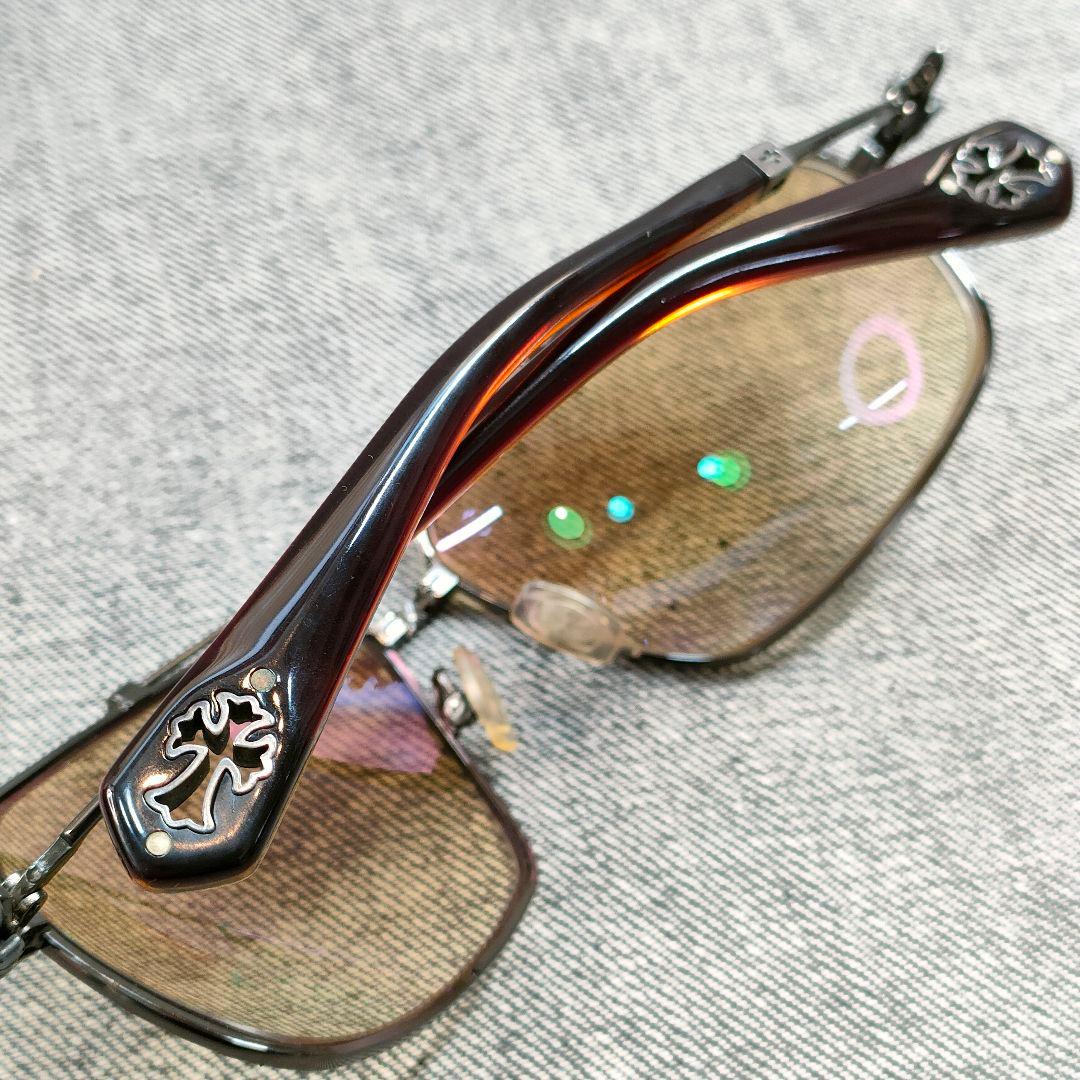 美品 クロムハーツ サングラス CHROME HEARTS ダガーメガネ正規保証