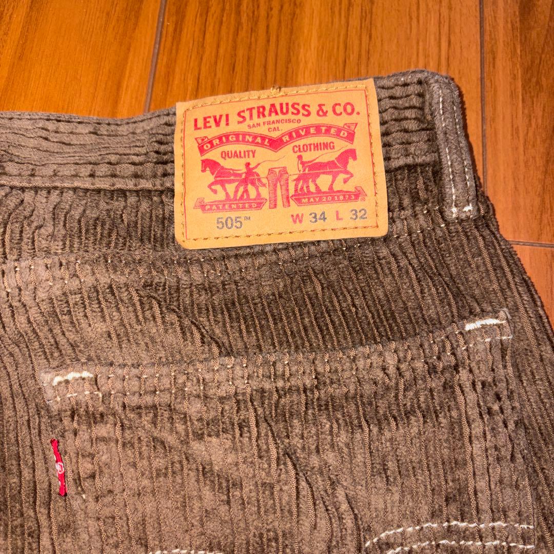 Levi’s 505 コーデュロイパンツ ブラウン W34