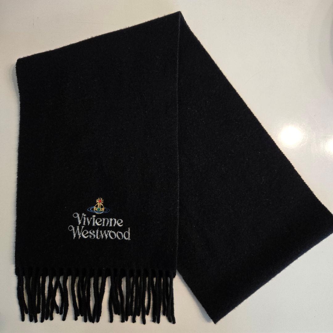 VivienneWestwood オーブ ロゴ刺繍入り マフラー