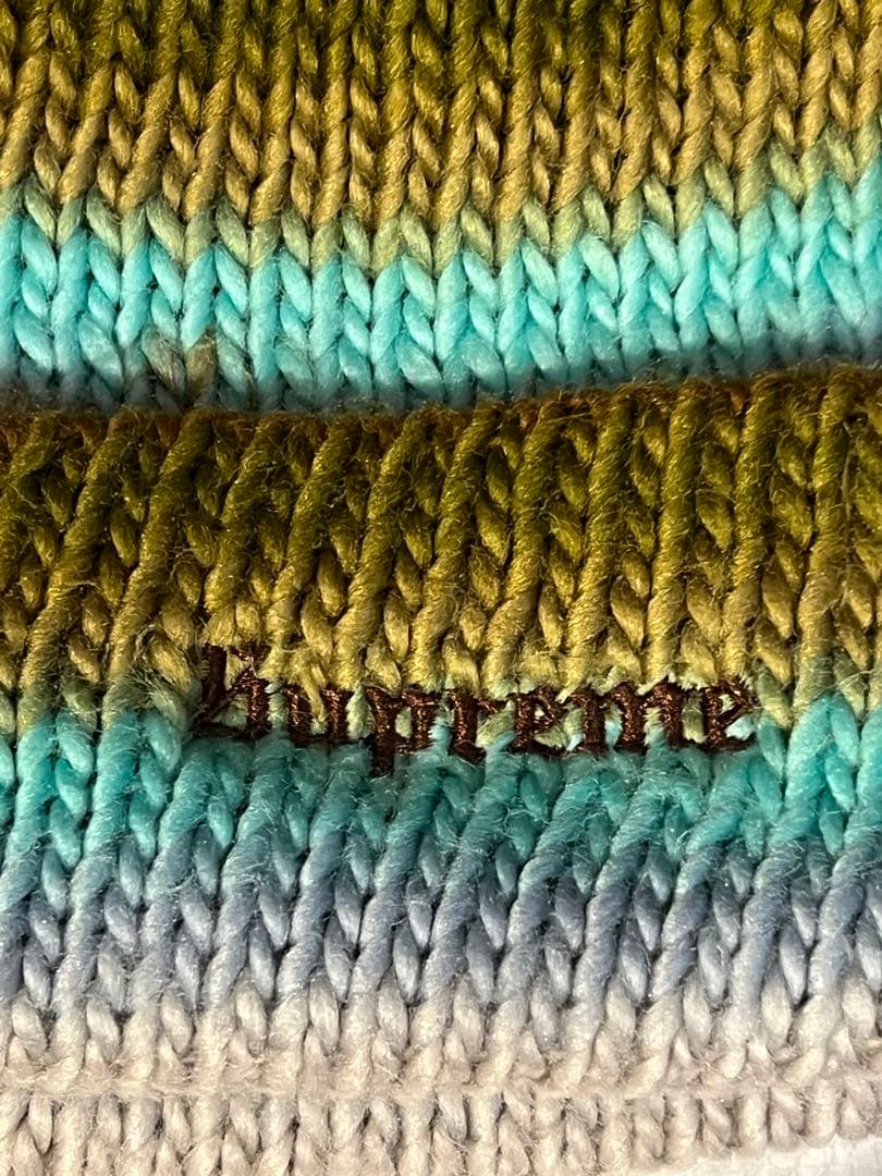 Supreme Ombre Stripe Beanie グラデーションニット帽