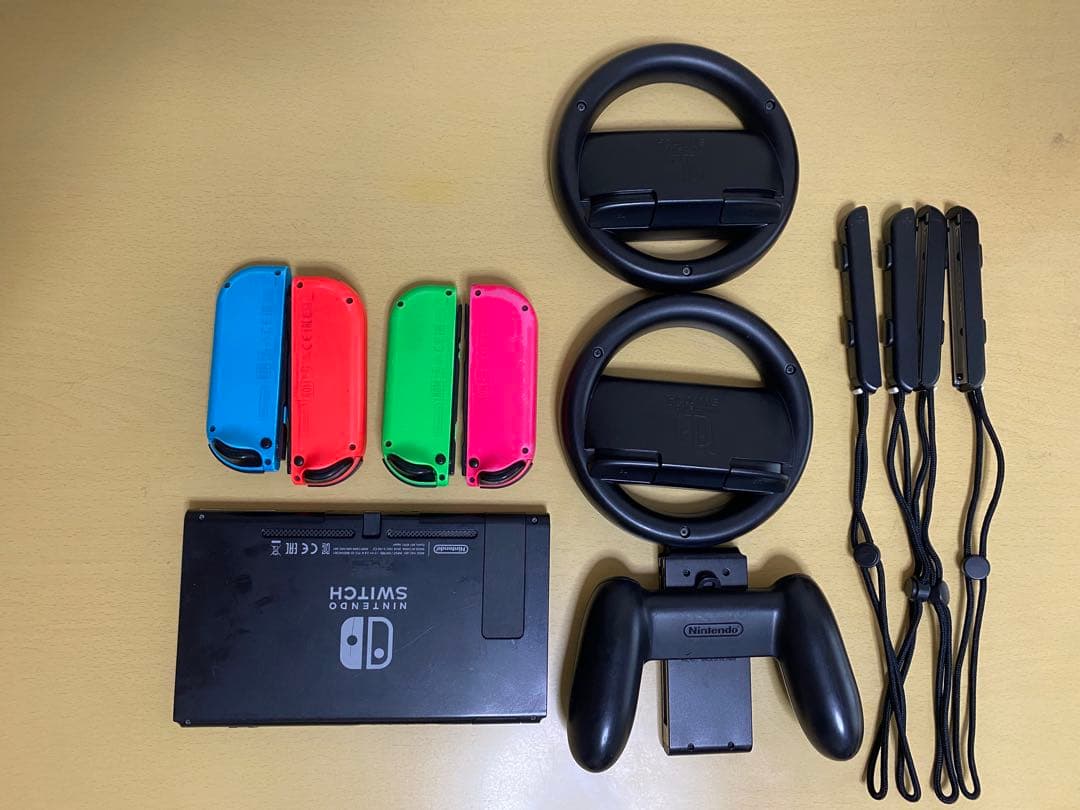 【画面美品】Nintendo Switch 本体 オレンジ 青 緑 ピンク