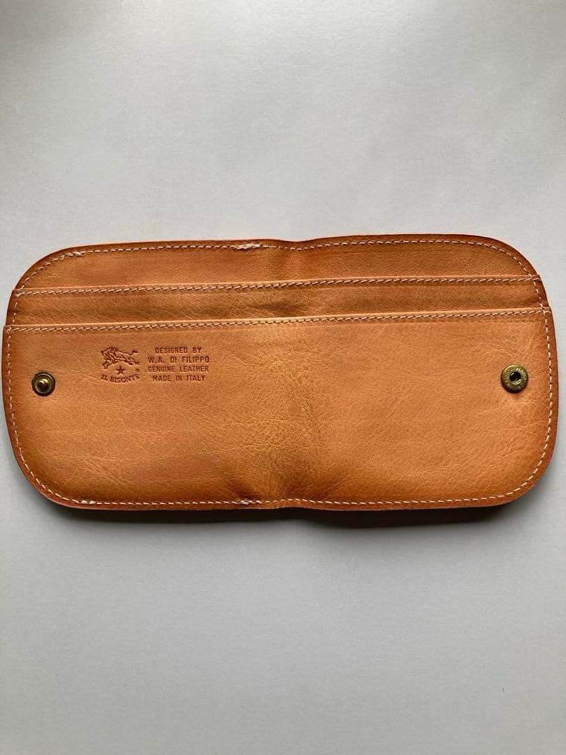 【美品】IL BISONTE レザー 二つ折り財布