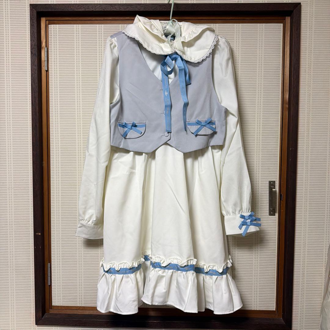 夢展望 DearMyLove シナモロール コラボ ワンピース ホワイト 3L