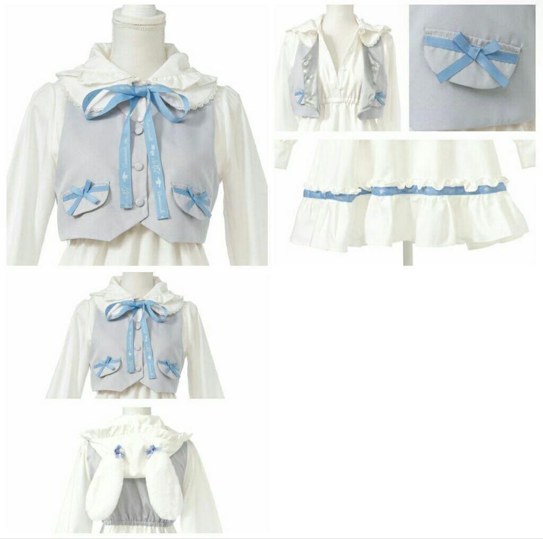 夢展望 DearMyLove シナモロール コラボ ワンピース ホワイト 3L