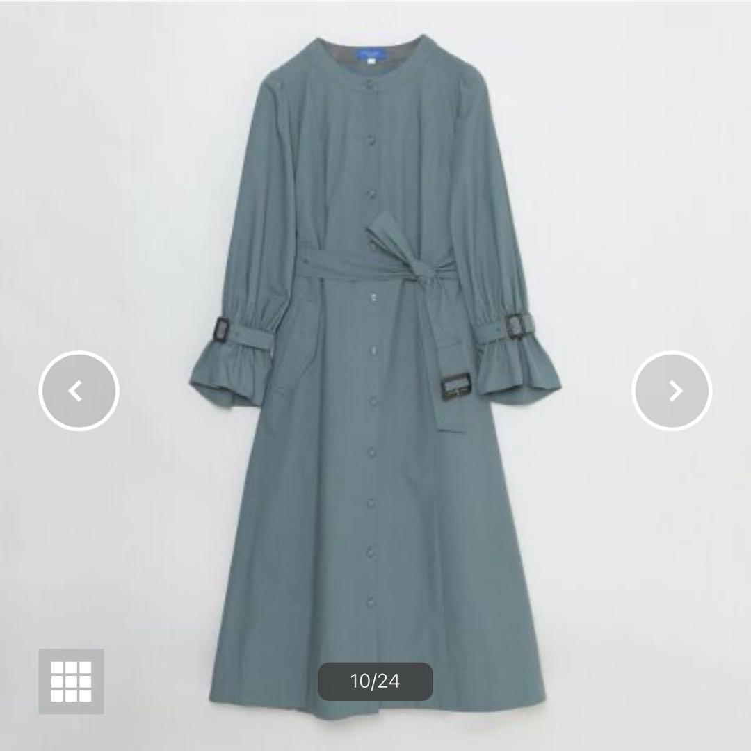 ブルーレーベル・クレストブリッジ　ハイカウントコットンタイプライター　ワンピース