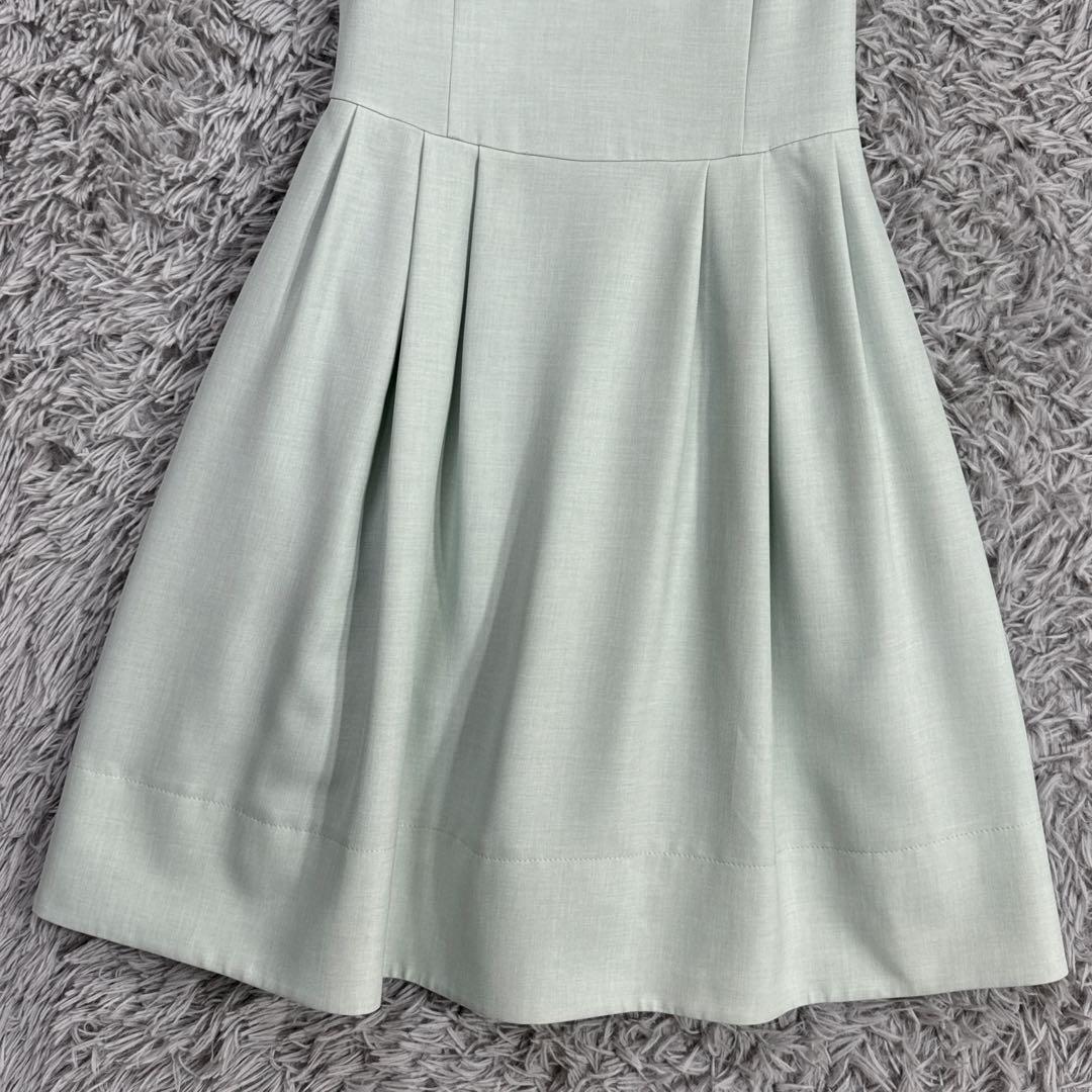 美品✨フォクシーノースリーブフレアワンピース ドレス ミント クリーニング済