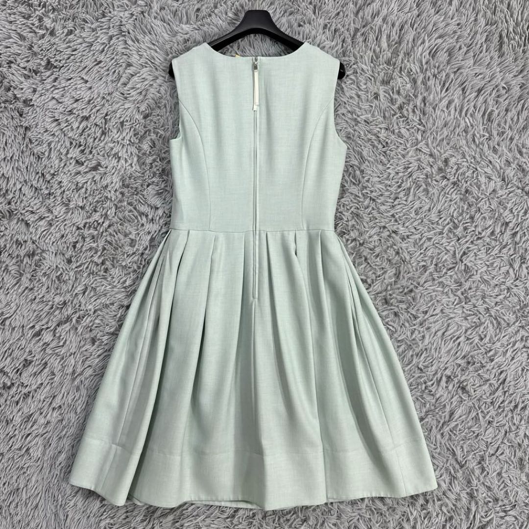 美品✨フォクシーノースリーブフレアワンピース ドレス ミント クリーニング済