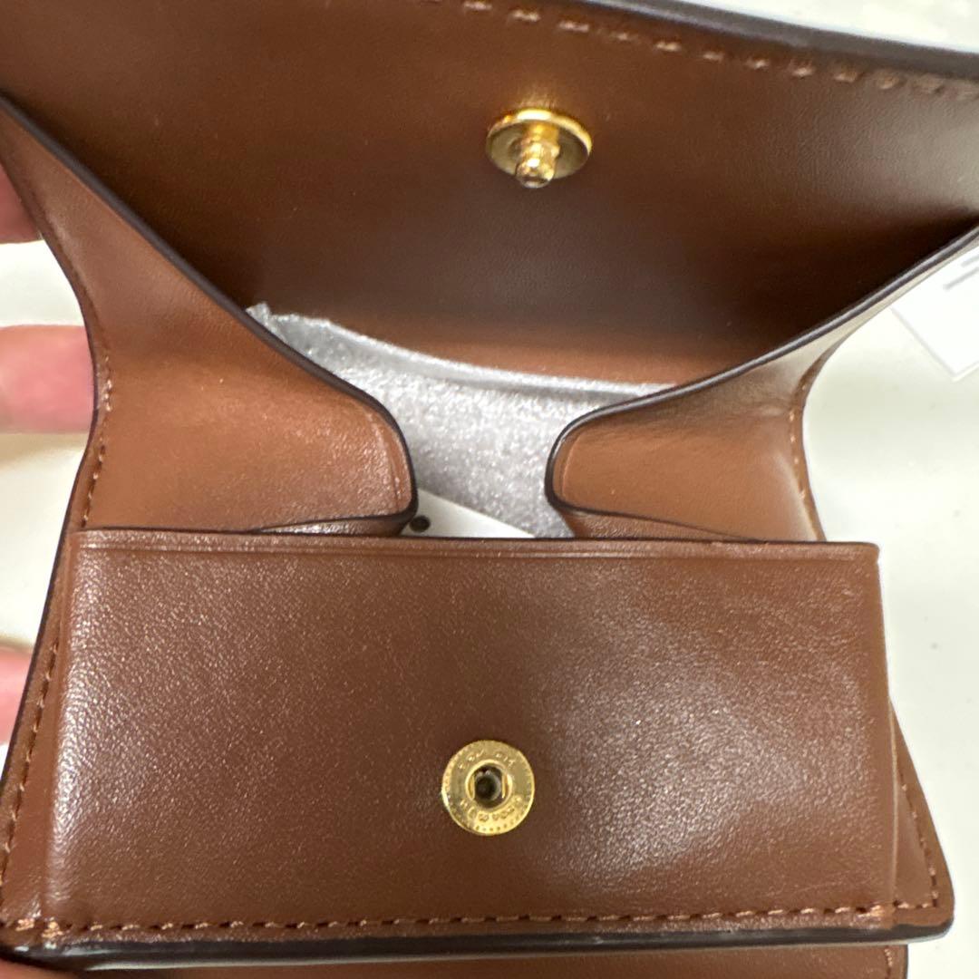 の*ん様 COACH 三つ折り財布 SADDLE ブラウン