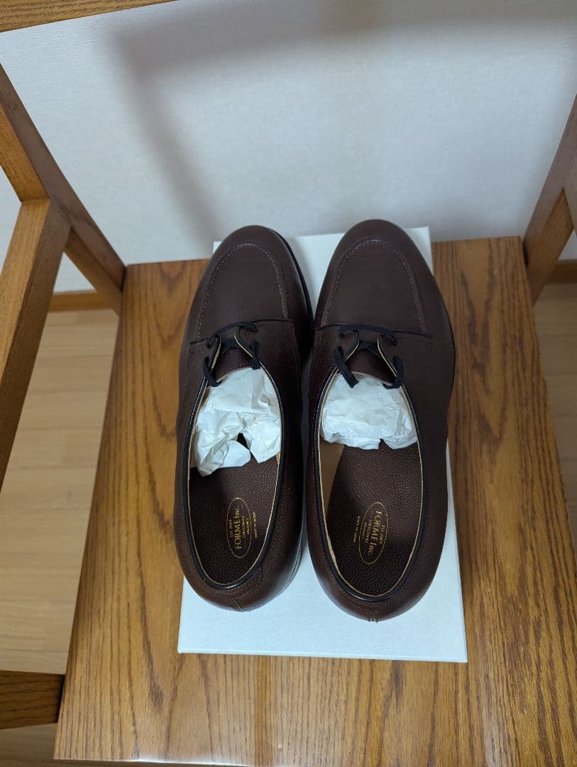 h*9様 【未使用】forme fm-137 low shoes ダークブラウン