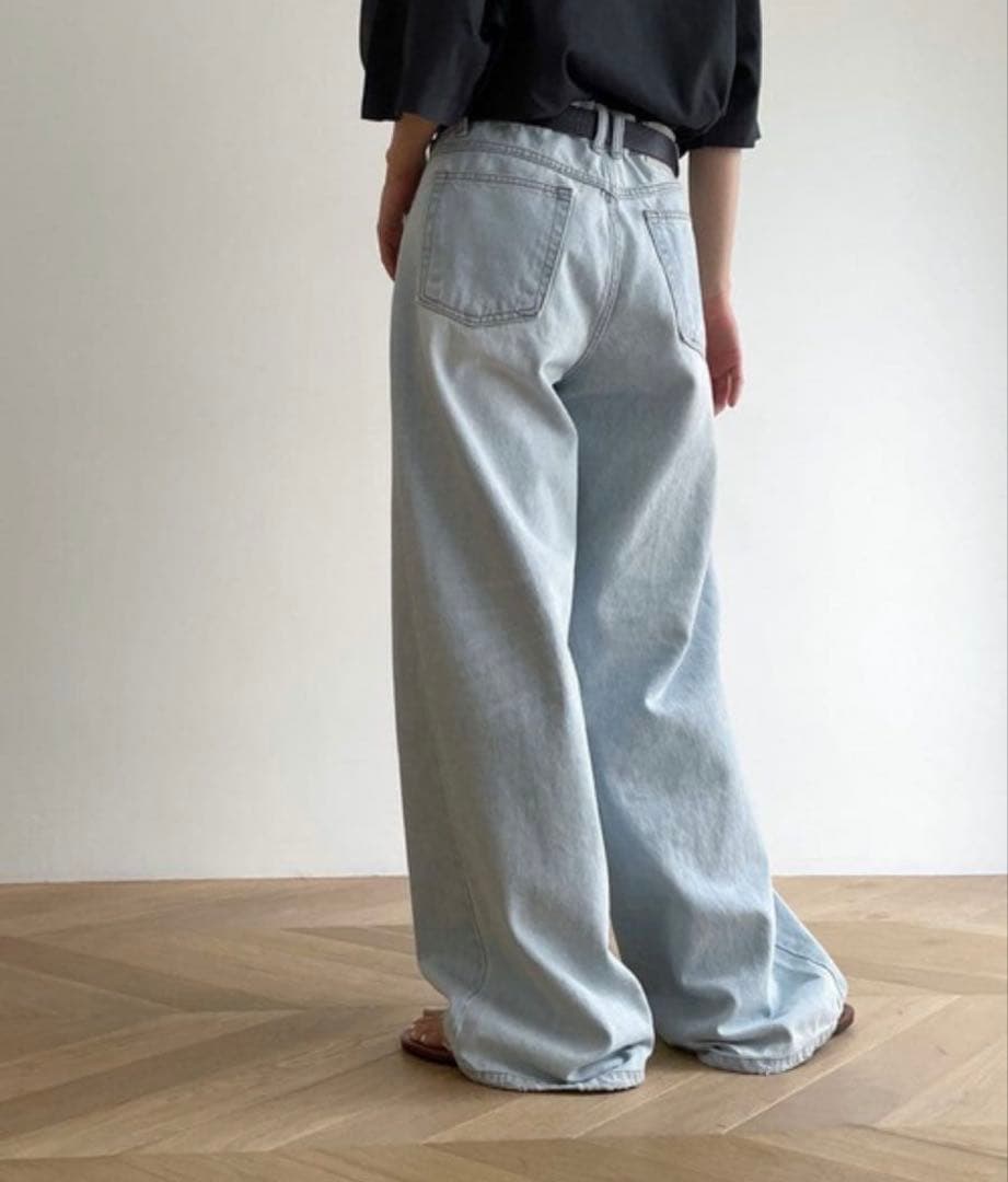 ✨新品【CANALJEAN ElmarエルマールワイドバギーデニムパンツS】完売