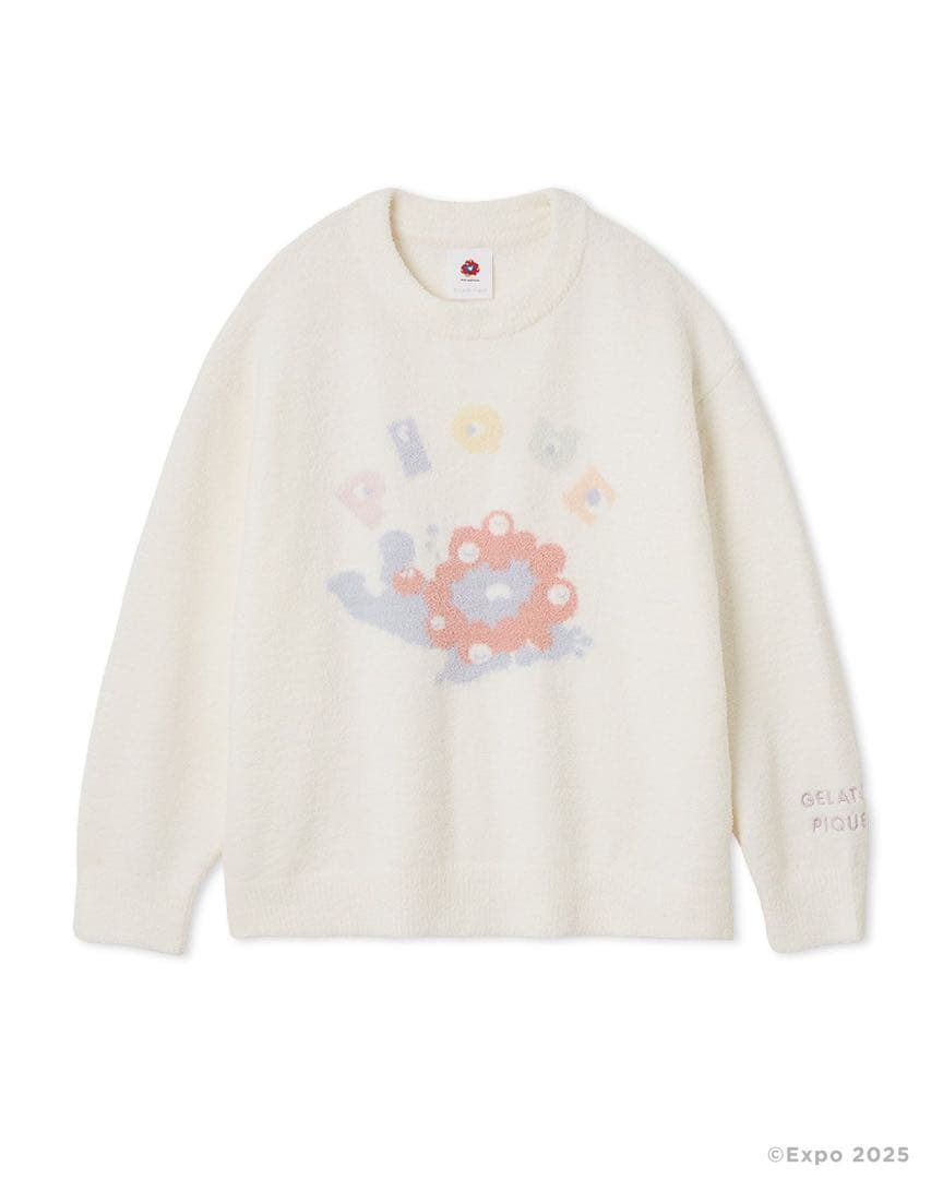 ジェラピケ　 エアリーモコミャクミャクプルオーバー 万博限定