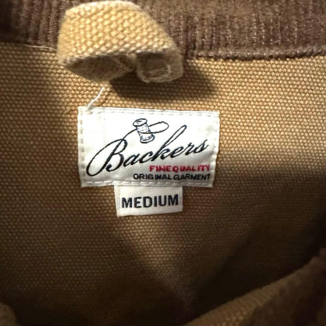 Backers バッカーズ ダックジャケット ワークジャケット キャメル M