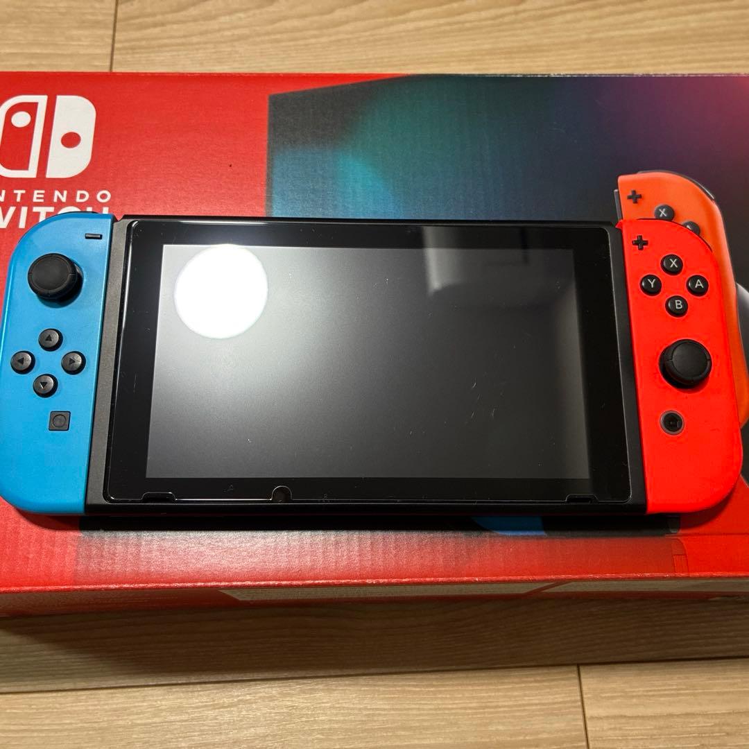 Nintendo Switch 本体 ネオンブルー レット
