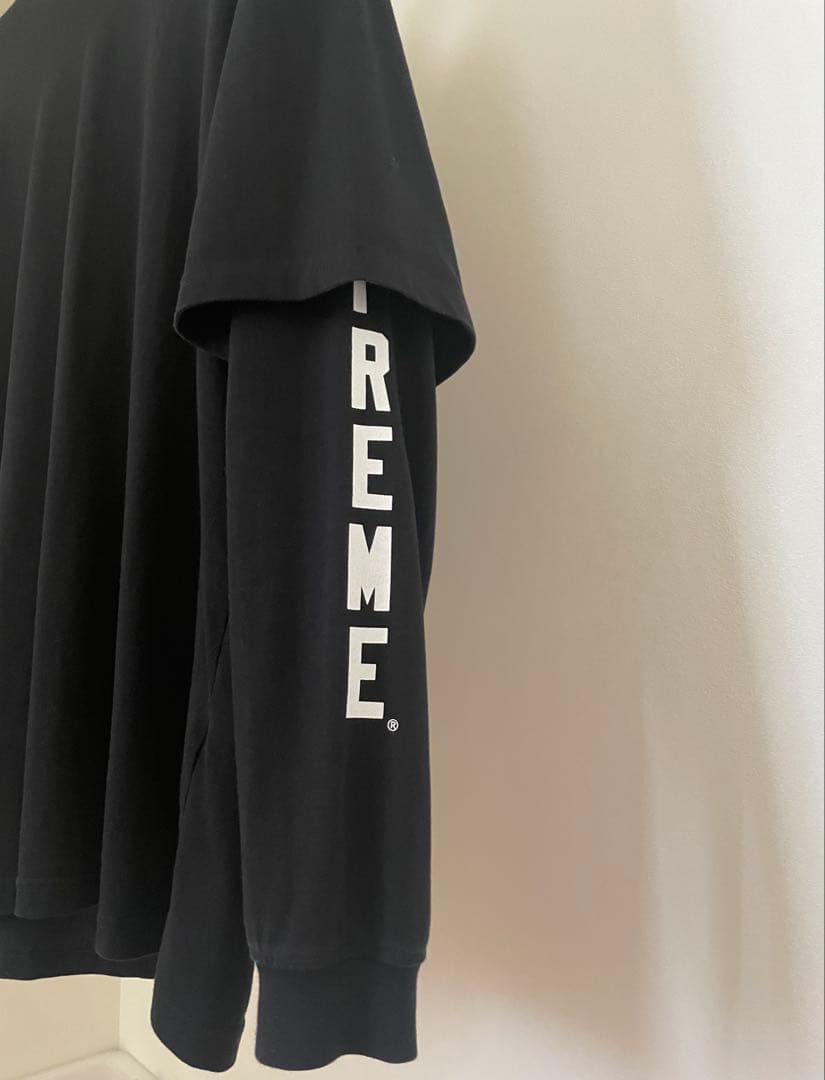 トップス supreme Layered Hooded L/S Top