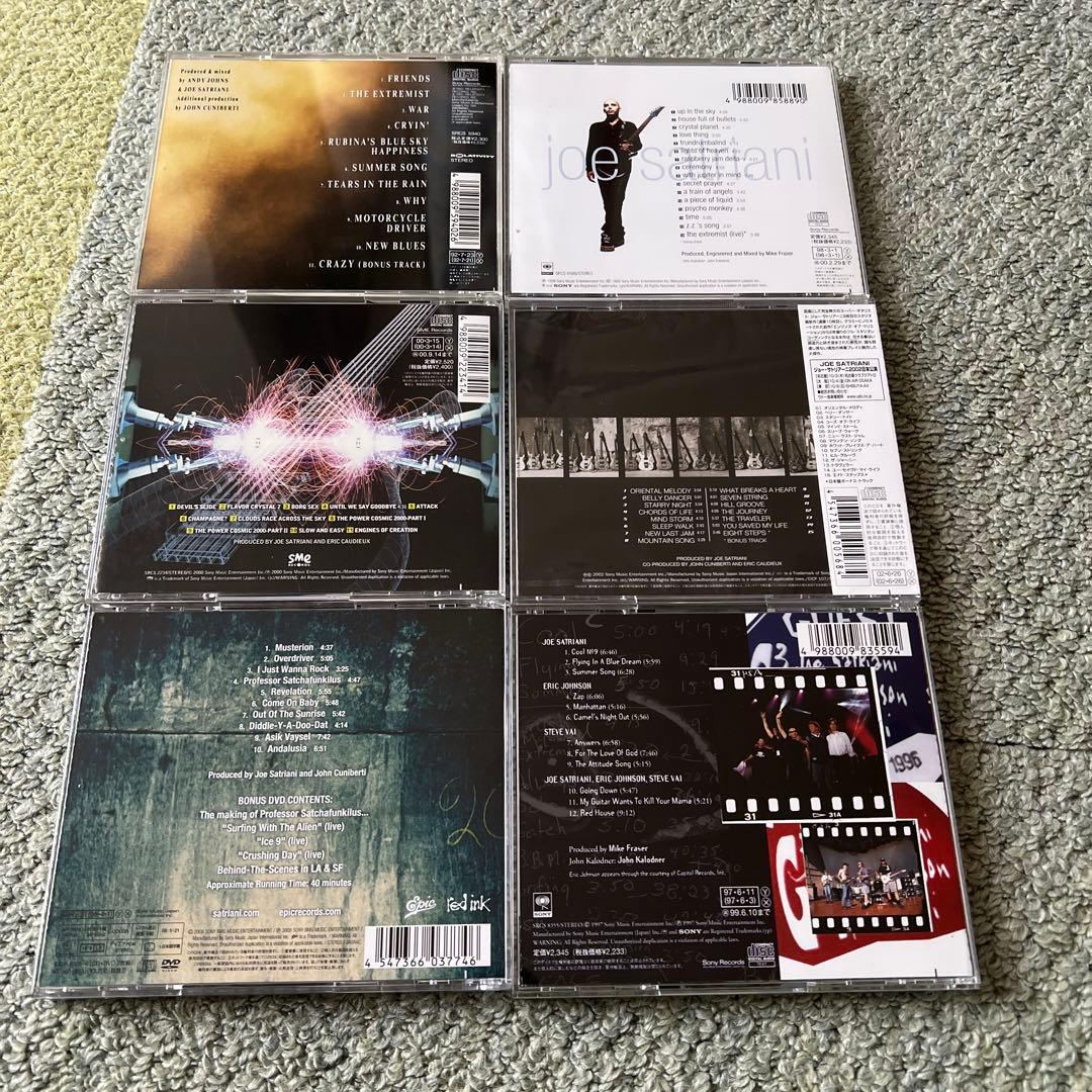 JOE SATRIANI 国内帯付ピック付含５枚&G3国内帯付CD コレクション