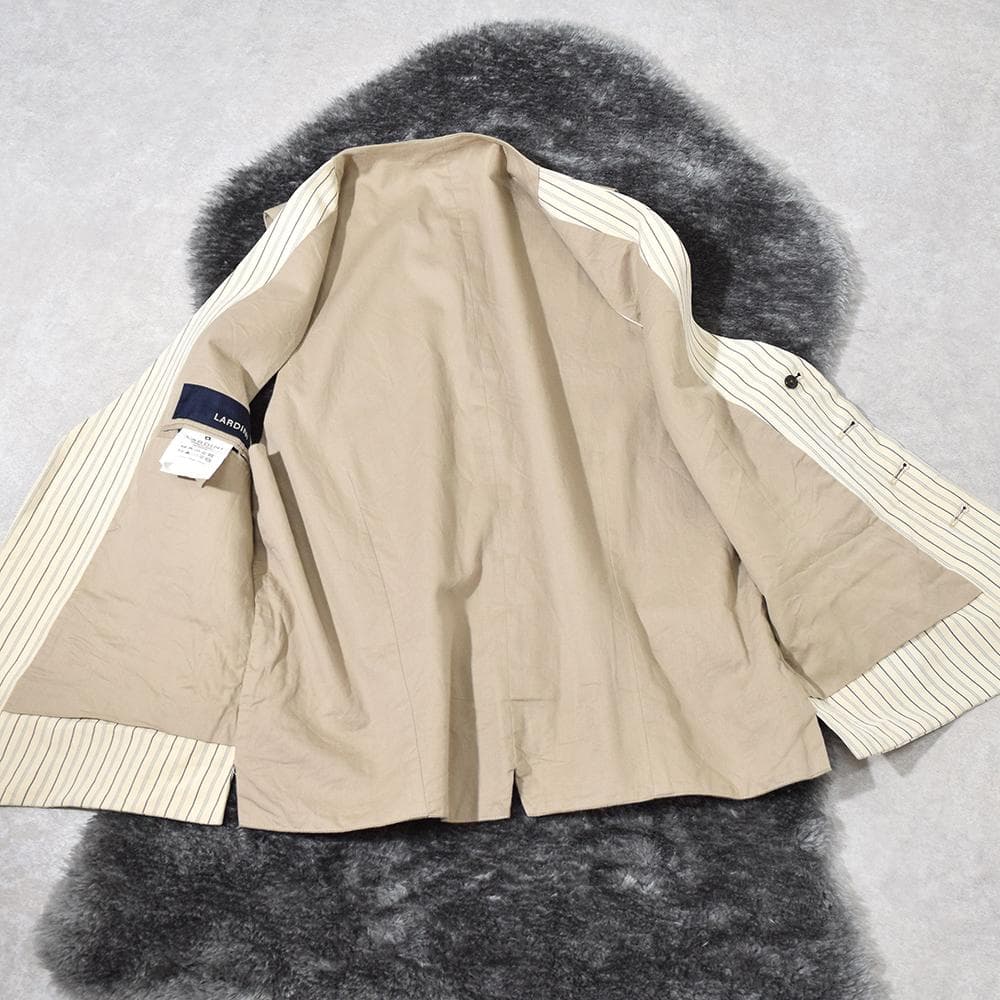 イタリア製 ラルディーニ LARDINI シルク ベスト ジレ 46 ベージュ