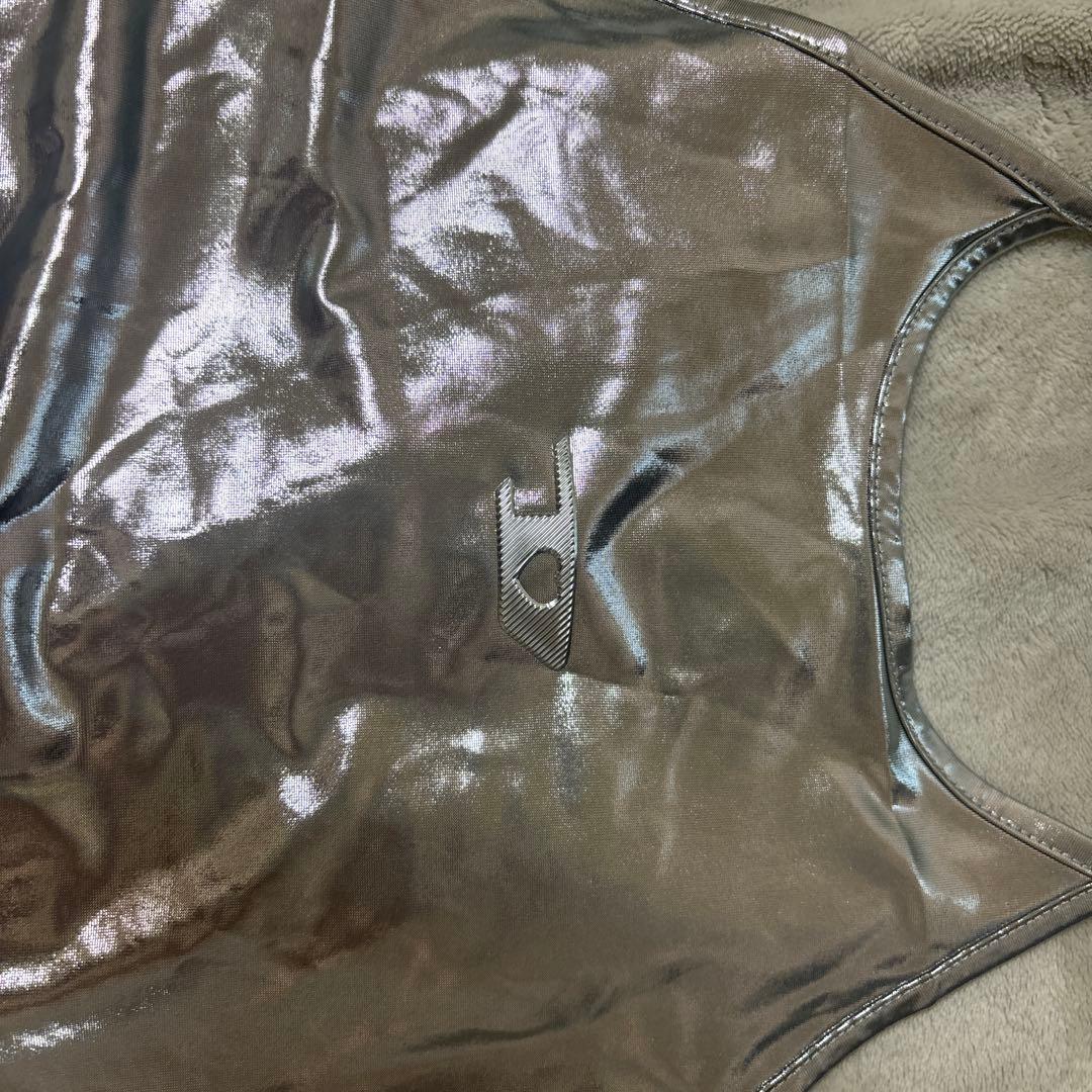 DIESEL シルバー 光沢 キャミソール