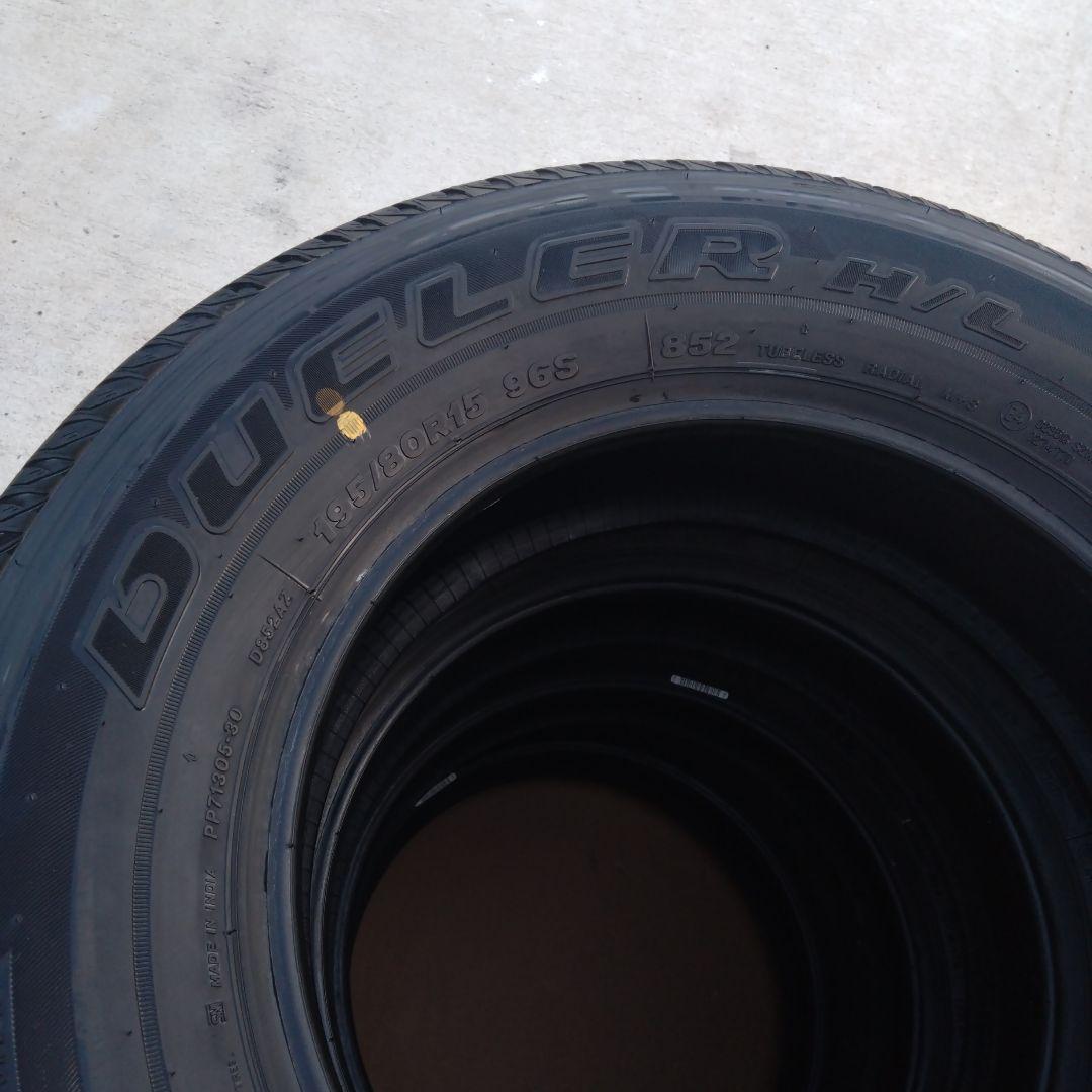 ジムニーシエラ新車外し　BRIDGESTONE 195/80R15 　4本セット