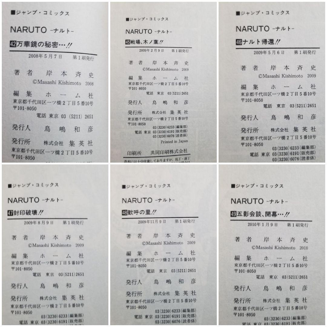 【⭐美品⭐】NARUTO/1~72巻+外伝/全巻/完結/初版率88%