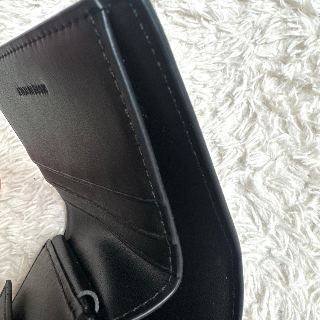 のんです⭐︎CELINE セリーヌ　三つ折り財布 ブラック　トリオンフ