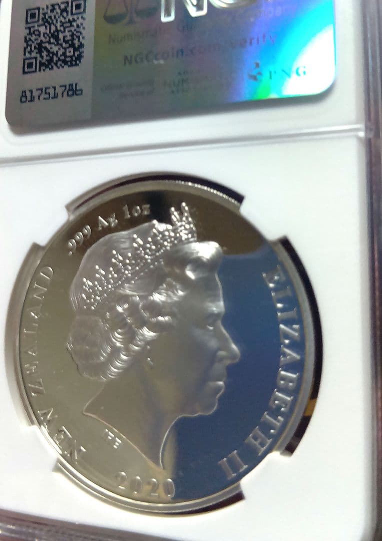 NGC PF70 UC 2020 ニュージーランド 東京オリンピック　銀貨