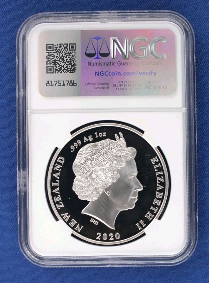 NGC PF70 UC 2020 ニュージーランド 東京オリンピック　銀貨