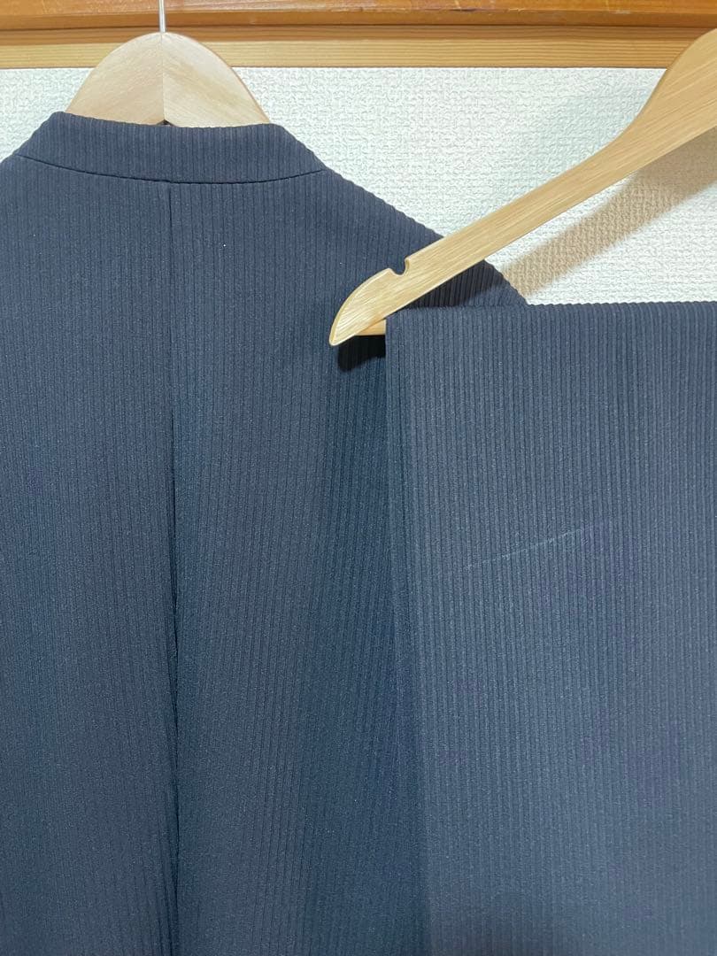 attachment PE stretch rib セットアップ navy 3