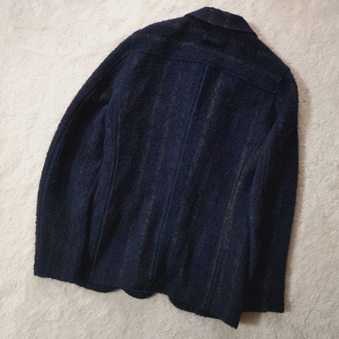 極美品 T-JACKET アンコン テーラードジャケット アルパカ イタリア製