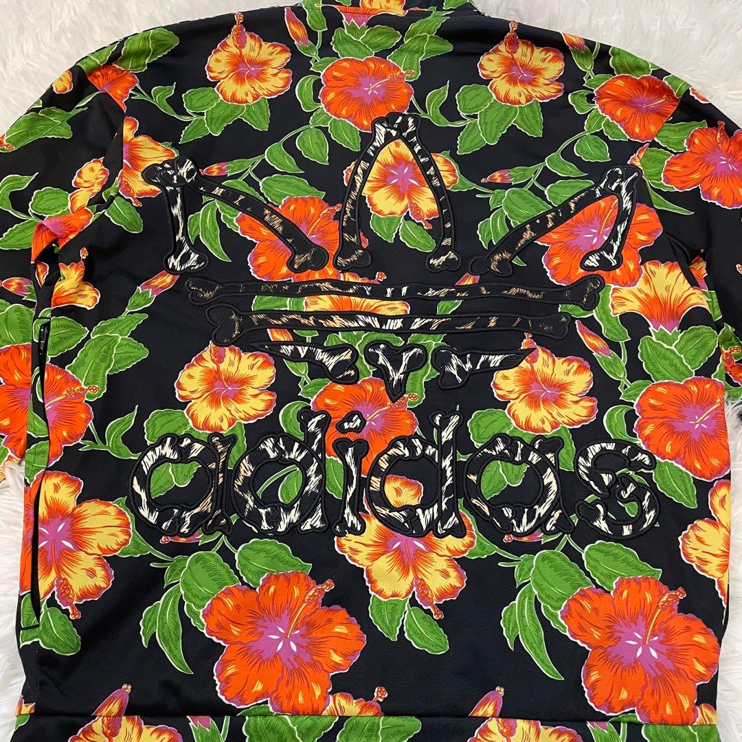 adidas × JEREMY SCOTT 花柄　総柄　アディダスロゴジャケット