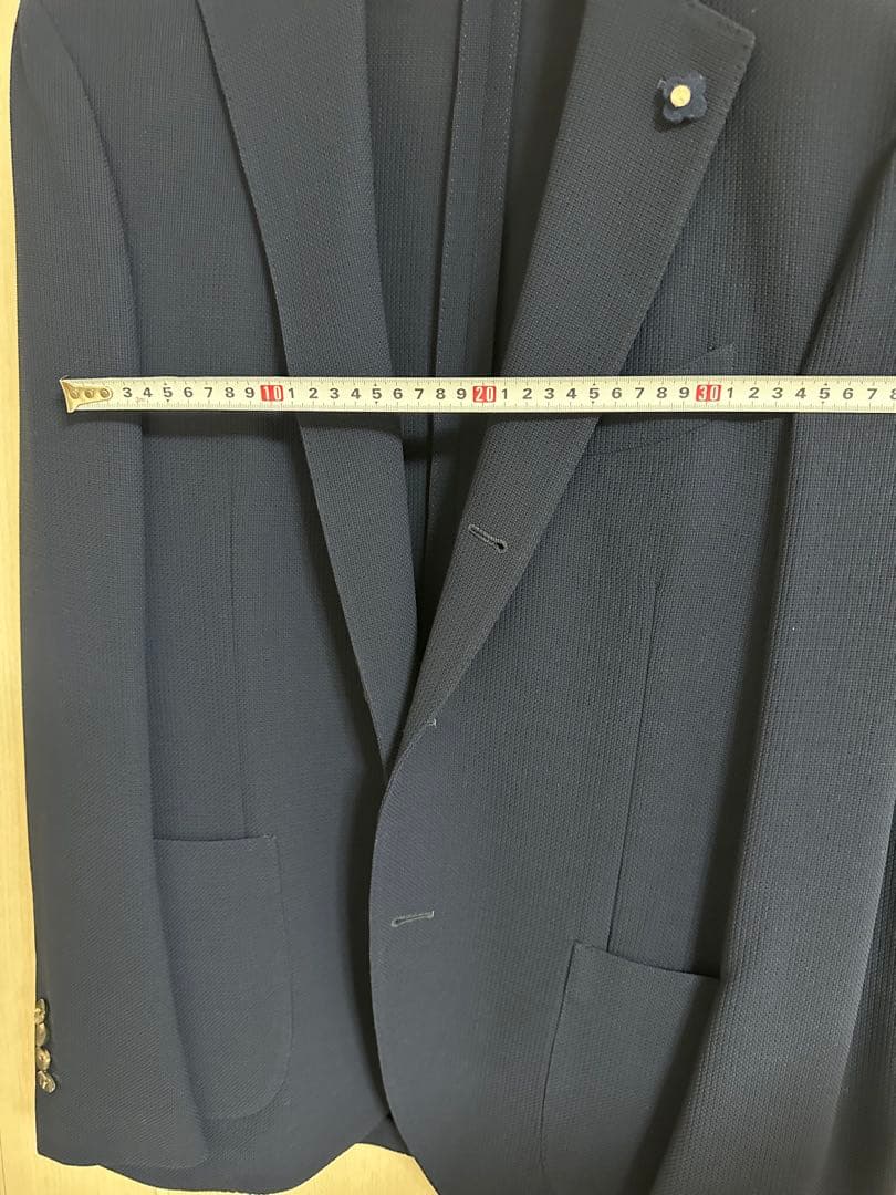 LARDINI ネイビー ビジネスジャケット