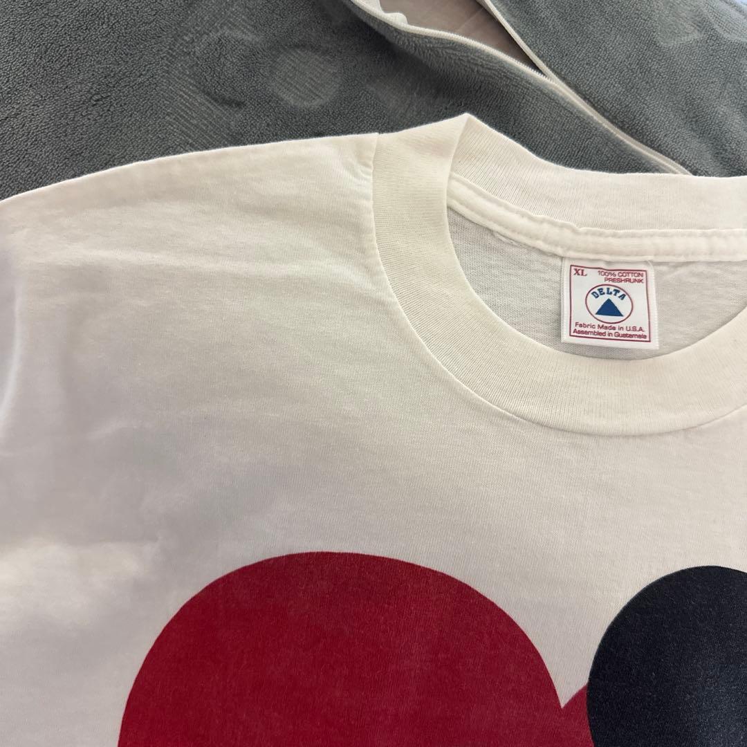 デッドストック　90s ミッキーキスマークTシャツ ディズニー