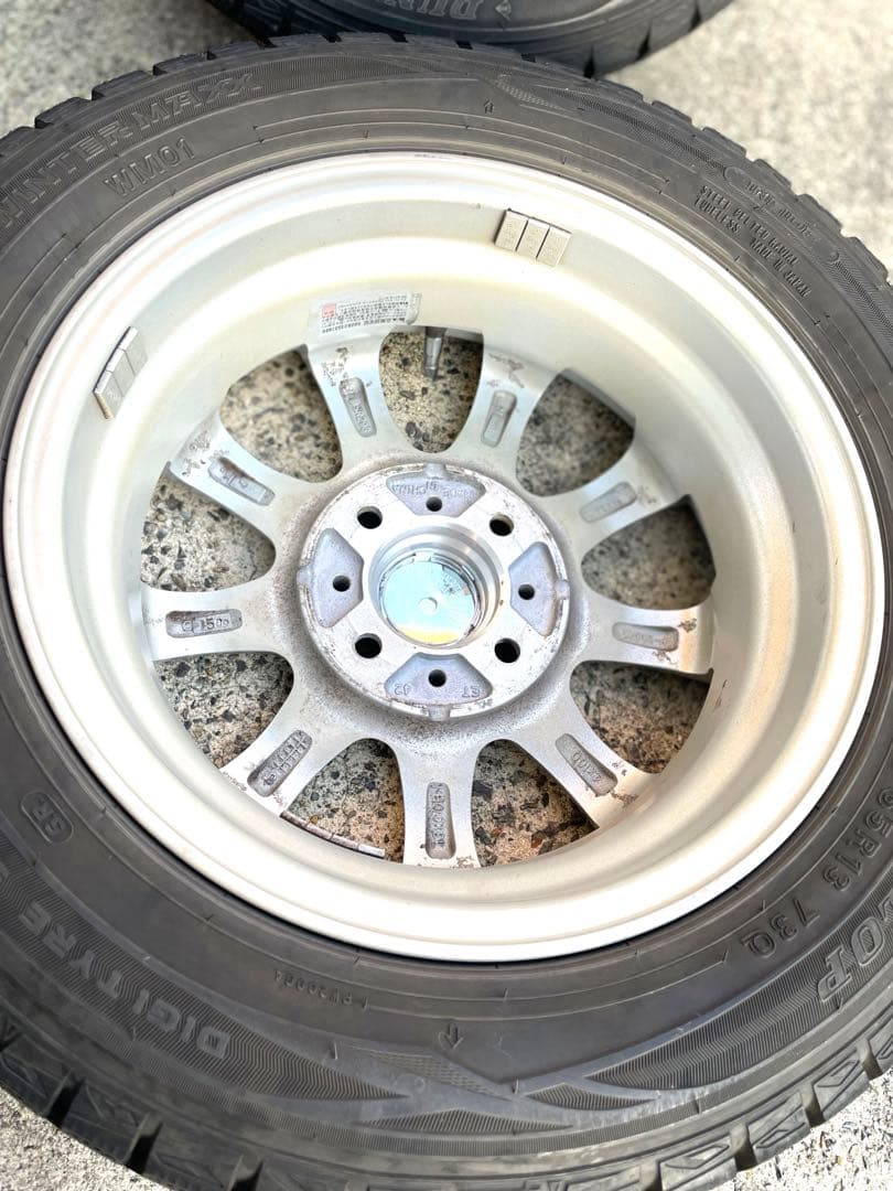 ダンロップ155/65R13　スタットレス13インチ　４本セット　引取り希望