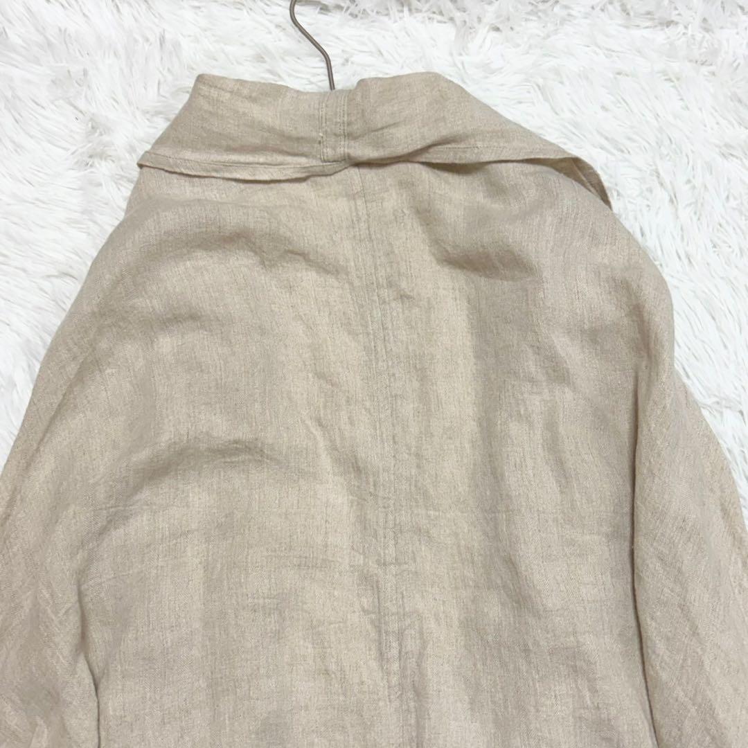 ICHI Antiquites リネン100% カーディガン　羽織り