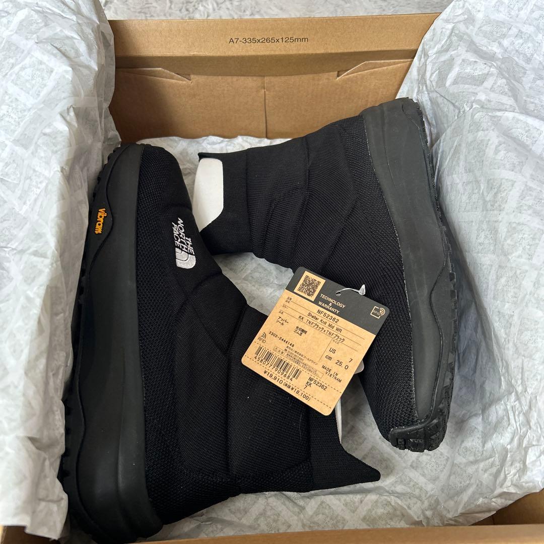 THE NORTH FACE ブラック スリッポンブーツ