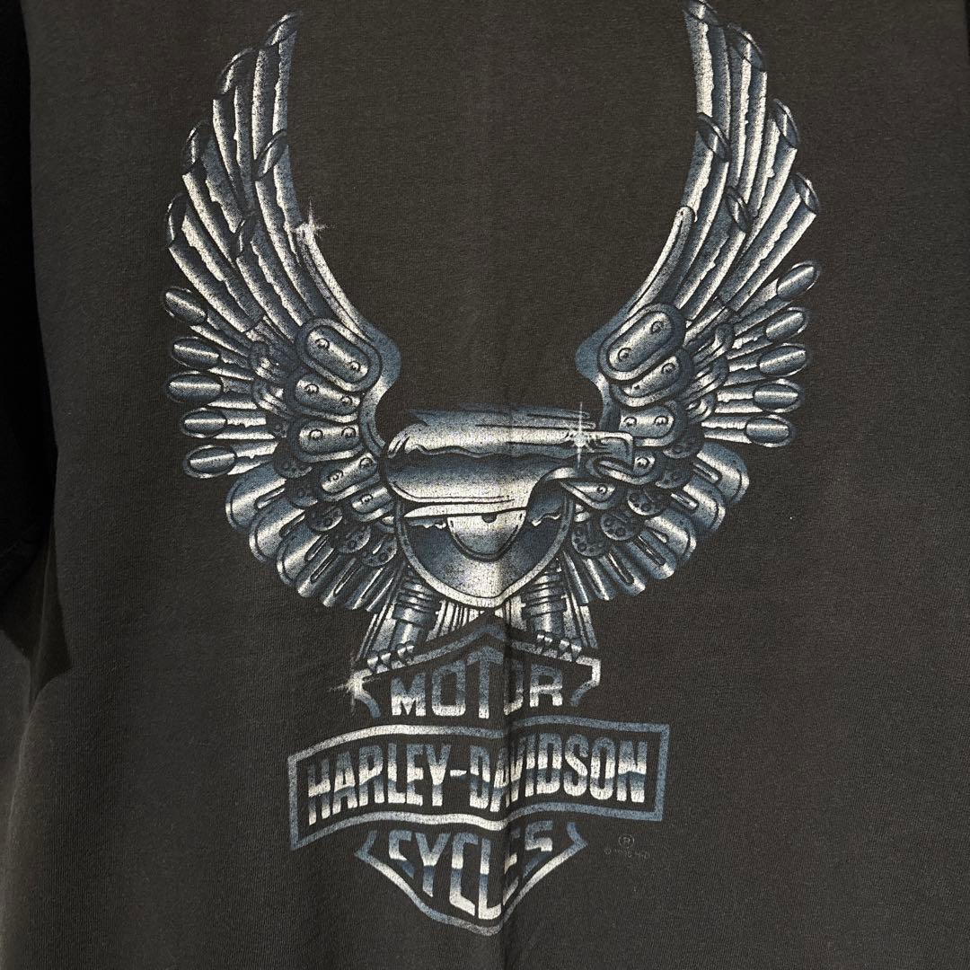 Harley-Davidson ブラック Tシャツ メカ USA製