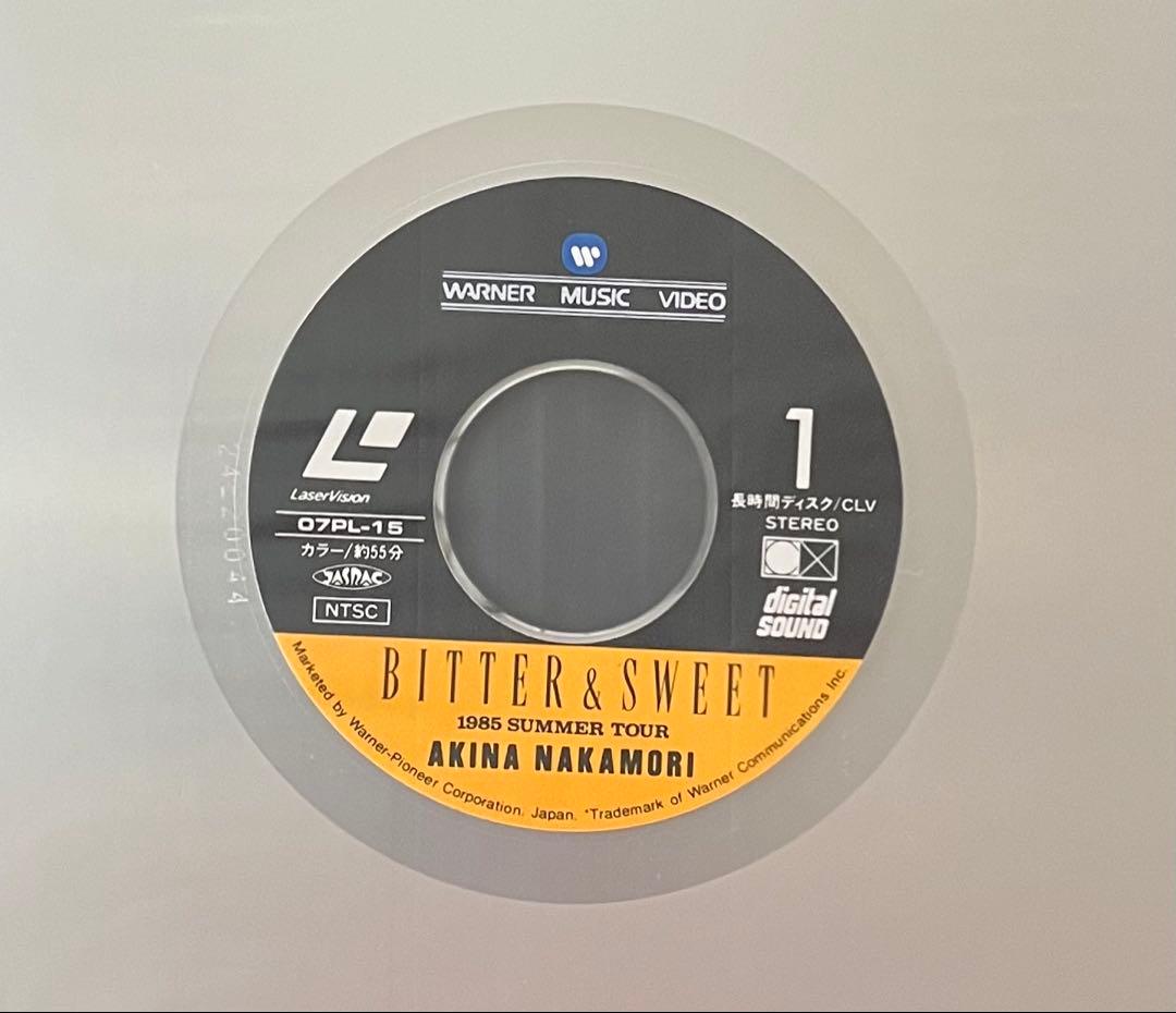 貴重 直筆サイン付 中森明菜 レーザーディスク BITTER&SWEET 1枚