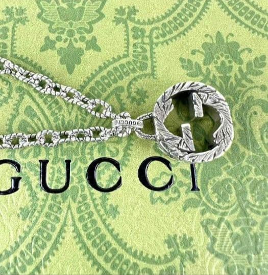 GUCCI インターロッキングG ネックレス シルバー