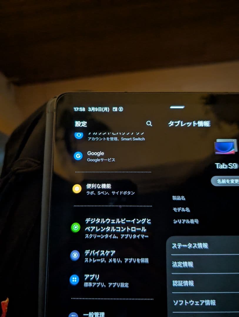 Samsung Galaxy Tab S9 グレー 本体