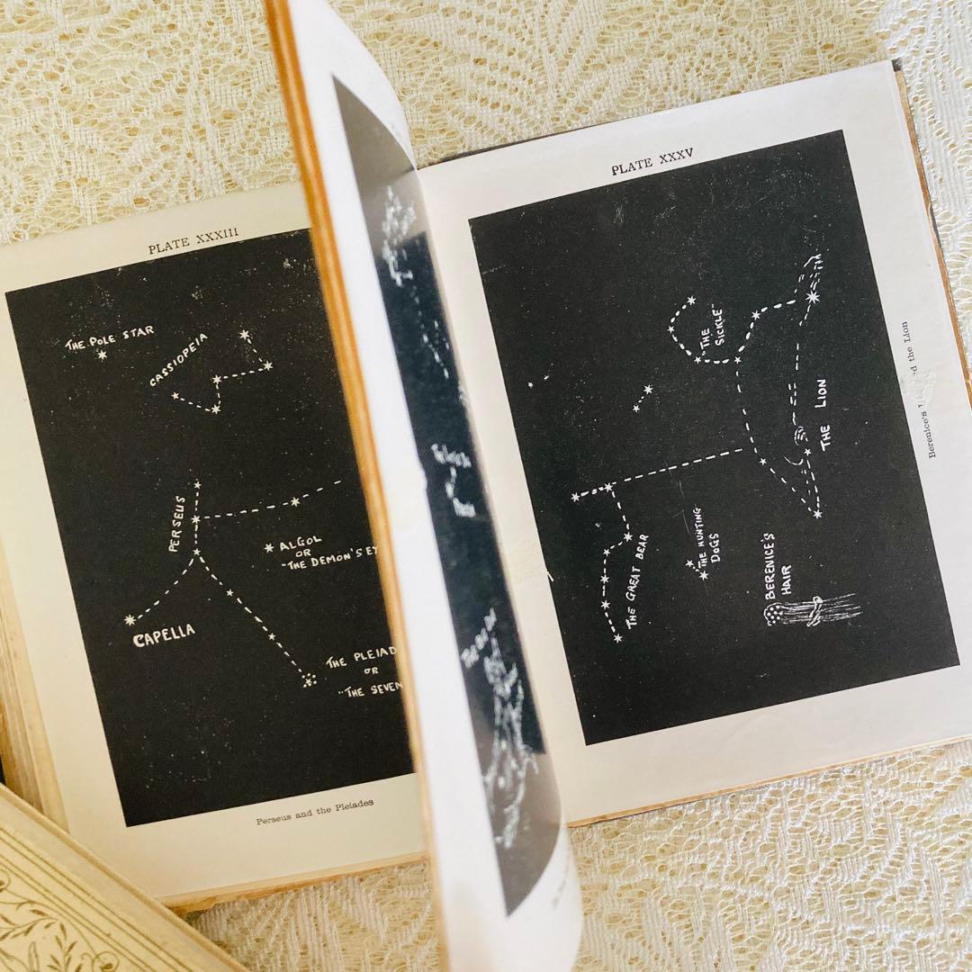 洋書　古書　アンティーク　Stars　イギリスの星図鑑　天文学　惑星　星座
