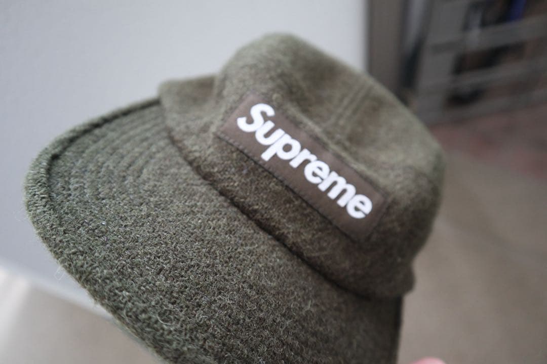 Supreme × Harris Tweed ボックスロゴ キャンプキャップ