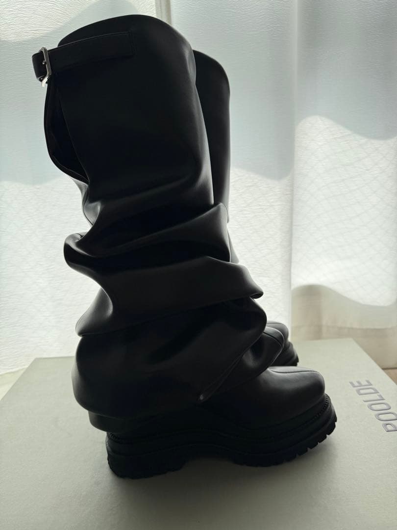 靴 poolde Melted Wedge Boots 37