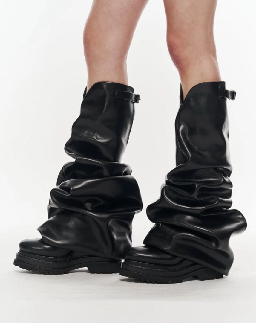 靴 poolde Melted Wedge Boots 37