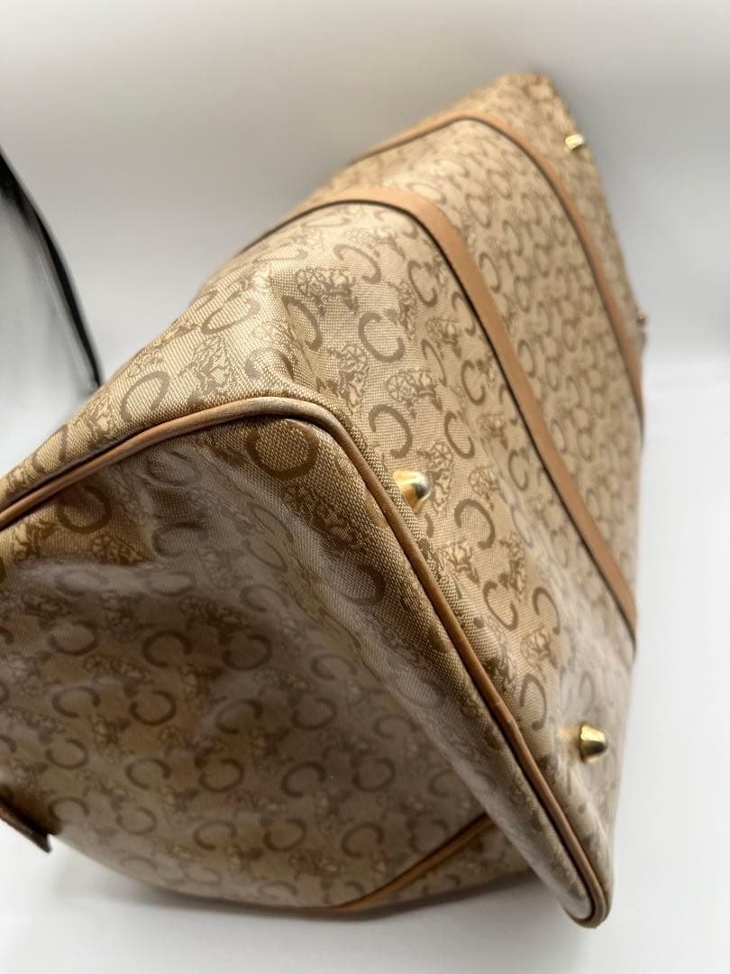 CELINE マカダム ボストンバッグ レザー セリーヌ