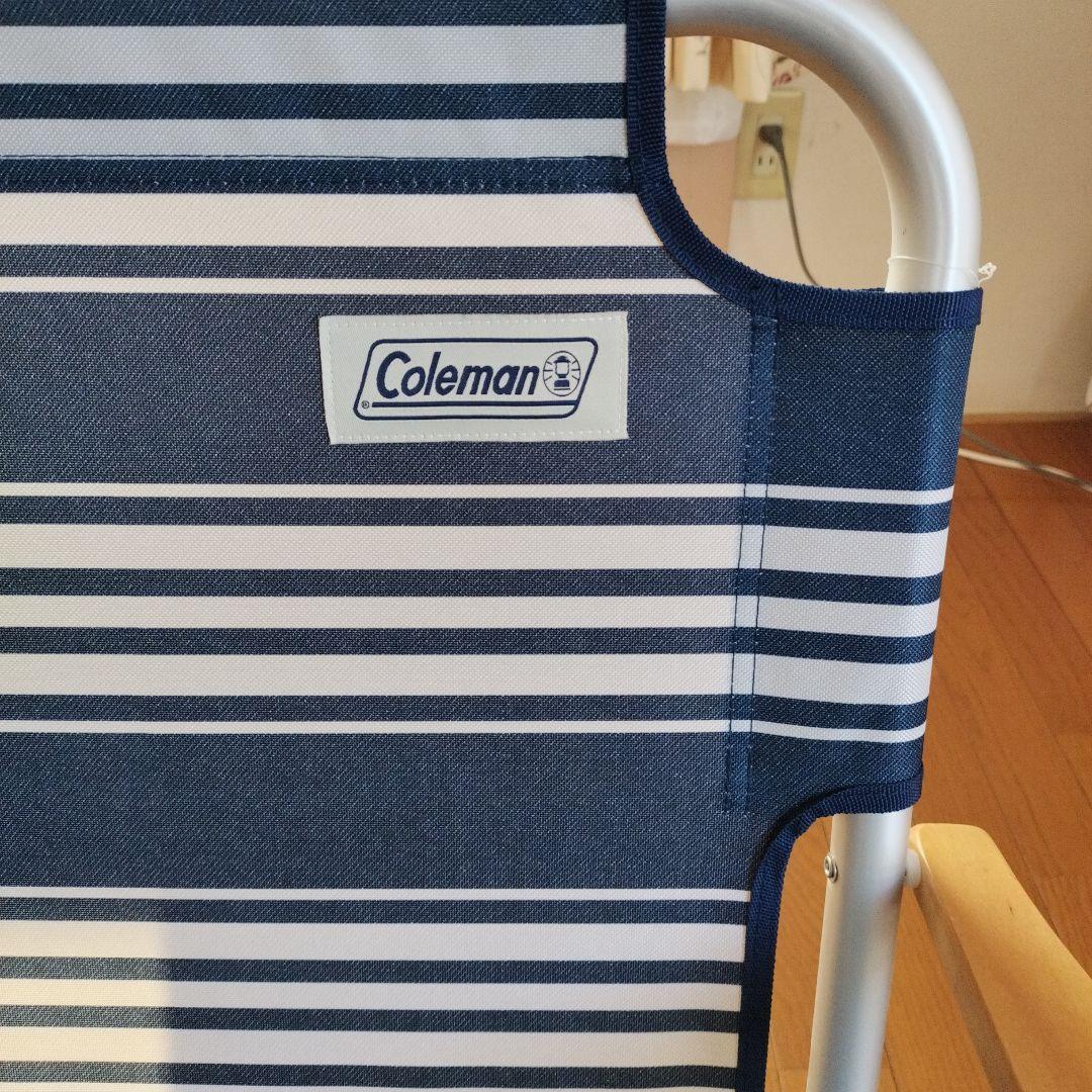 Coleman 2人掛けアウトドアベンチ ネイビー　キャンプコールマン引き取り可