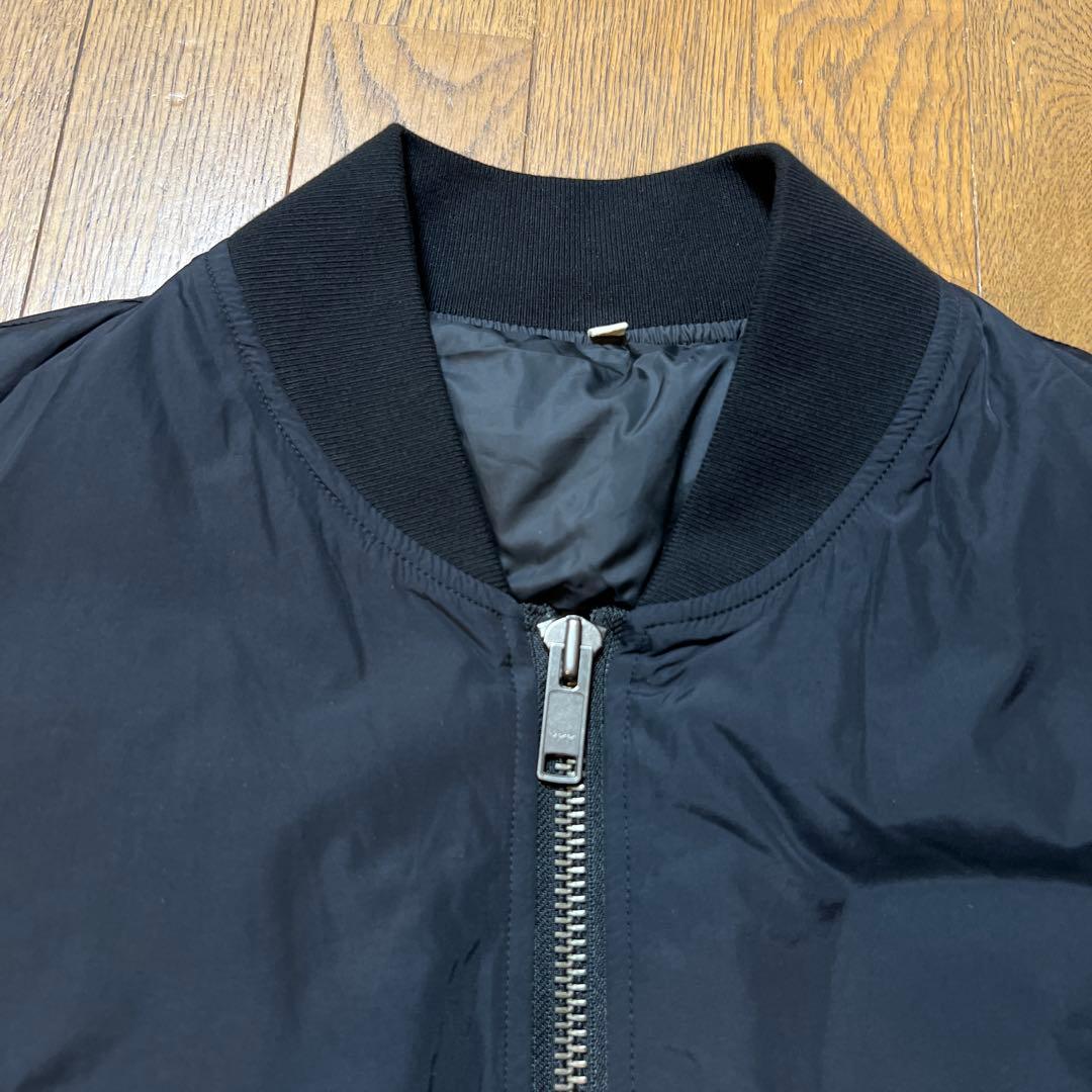 【美品】　MUJI Labo　 MA-1 　ダウンブルゾン　黒　Lサイズ